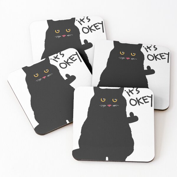 Item preview, Black cat, It's Okey! designed and sold by Tacitcal Blue.
