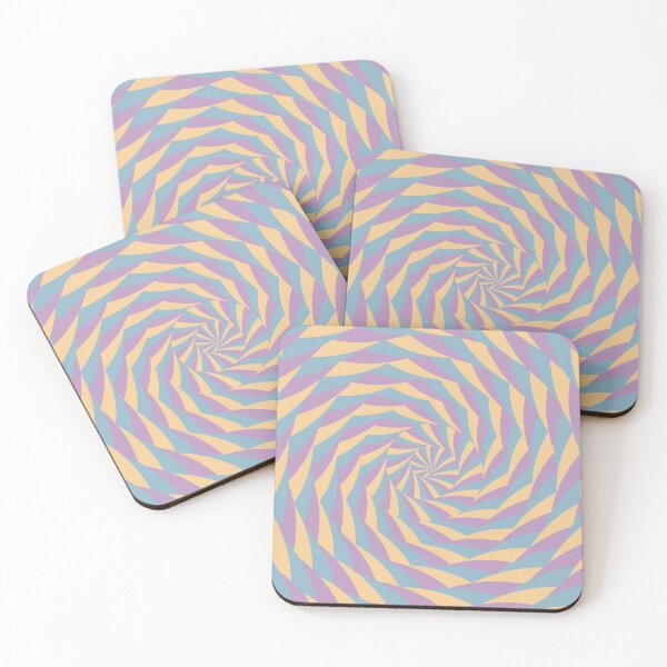 Item preview, Spiral Circles Pattern Pastels Purple Blue Yellow designed and sold by leomooncreates.