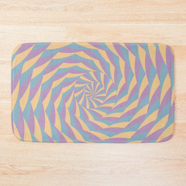 Item preview, Spiral Circles Pattern Pastels Purple Blue Yellow designed and sold by leomooncreates.