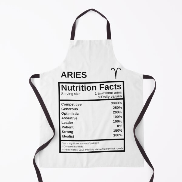 Item preview, Aries Nutrition Facts designed and sold by lolora.