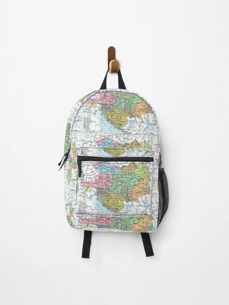 Thumbnail 1 of 3, Backpack, Map designed and sold by CheeryP.