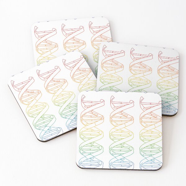Item preview, DNA Double Helix Rainbow Rosalind Watson Crick SCIENCE Biology designed and sold by labstud.