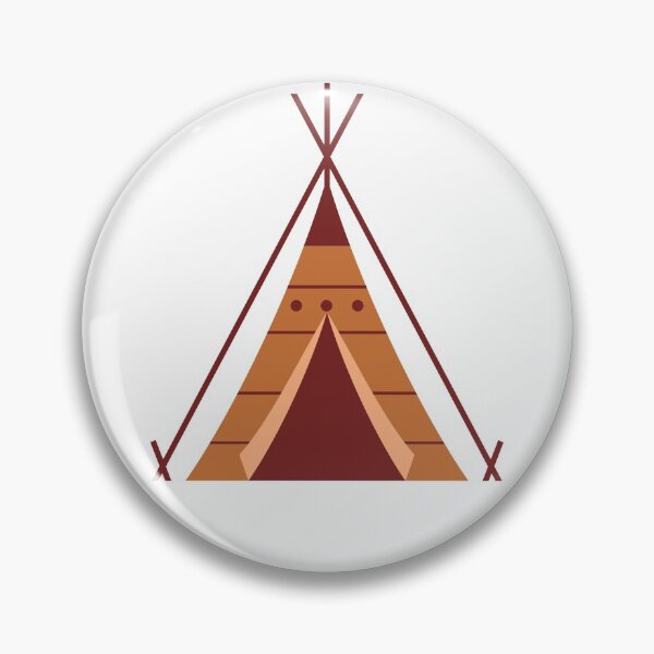 Item preview, Native American themed illustration with wigwam. designed and sold by TashaVector.