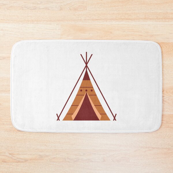 Item preview, Native American themed illustration with wigwam. designed and sold by TashaVector.