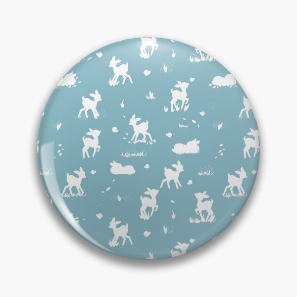 Item preview, cute little deer and butterfly silhouettes on blue sky designed and sold by studioMoSa.