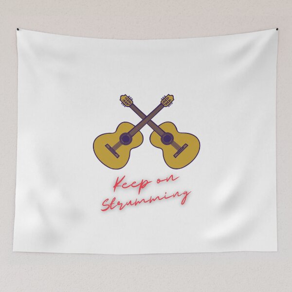 Item preview, Keep on Strumming - A Guitarist's T-shirt designed and sold by Rohith Augustine.