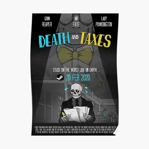 Death and Taxes Movie Poster Poster