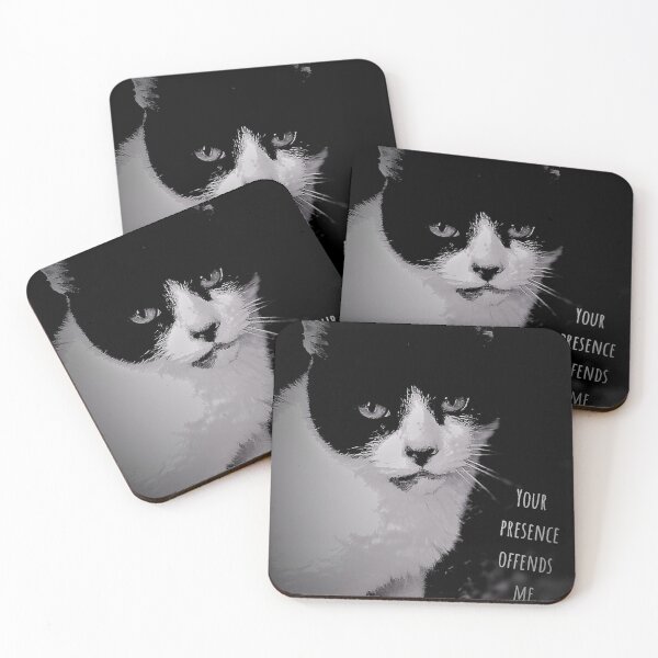 Item preview, Your presence offends me misanthropic cat designed and sold by Bexter97.