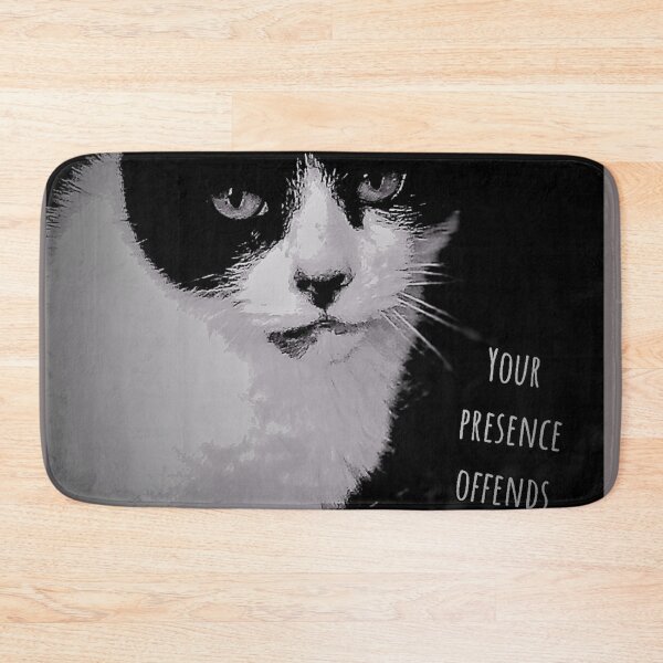 Item preview, Your presence offends me misanthropic cat designed and sold by Bexter97.