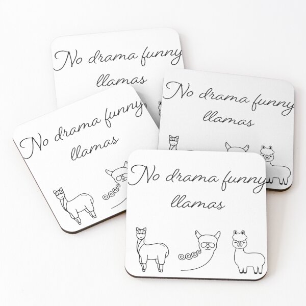Item preview, No Drama Funny llamas designed and sold by Doodlehub.