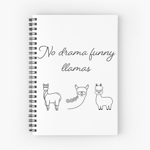 Item preview, No Drama Funny llamas designed and sold by Doodlehub.