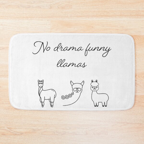 Item preview, No Drama Funny llamas designed and sold by Doodlehub.
