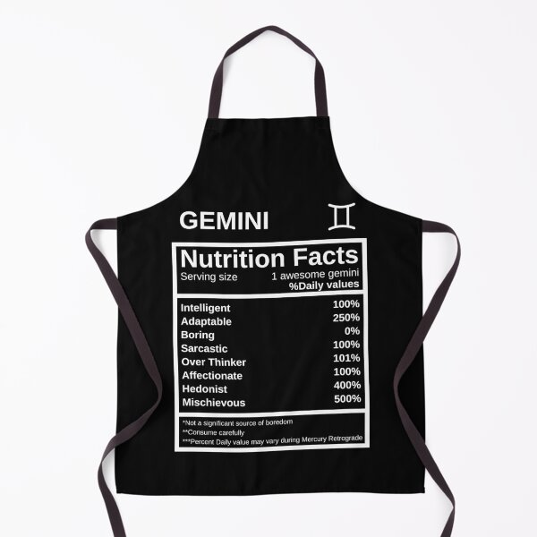 Item preview, Gemini Nutrition Facts designed and sold by lolora.