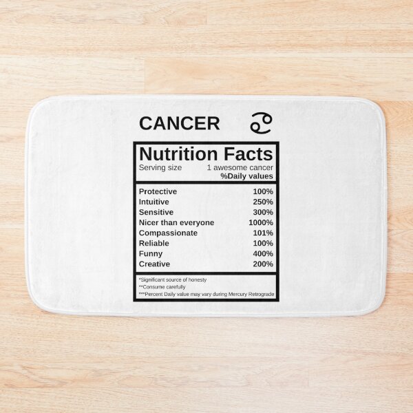 Item preview, Cancer Nutrition Facts designed and sold by lolora.