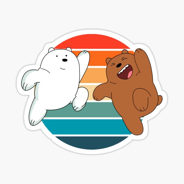  Popfunk Classic We Bare Bears Cartoon Network T Shirt &  Stickers : Clothing, Shoes & Jewelry