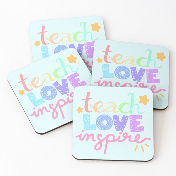 Item preview, Teach Love Inspire (Rainbow Text) designed and sold by Amywear.