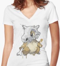 Cubone Women's Fitted V-Neck T-Shirt
