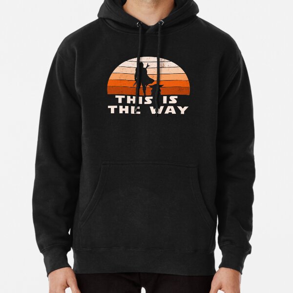 Mando Retro Dies ist der Weg und der Baby-Sonnenuntergang Hoodie