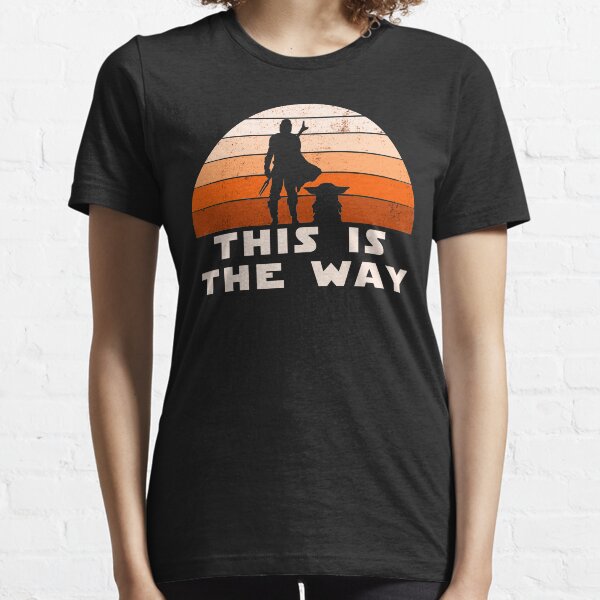 Mando Retro This is The Way and the Baby Sunset Essential T-Shirt