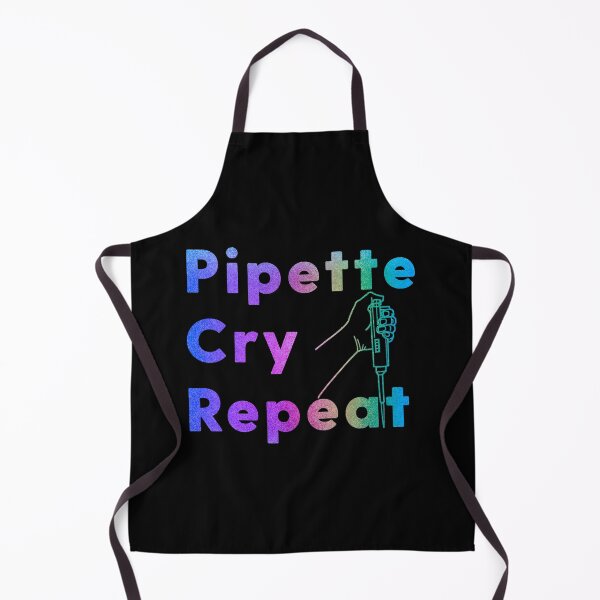 Item preview, PCR Pipette Cry Repeat Colorful Rainbow Glitter Sparkle Micropipette designed and sold by labstud.