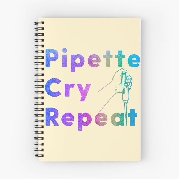 Item preview, PCR Pipette Cry Repeat Colorful Rainbow Glitter Sparkle Micropipette designed and sold by labstud.