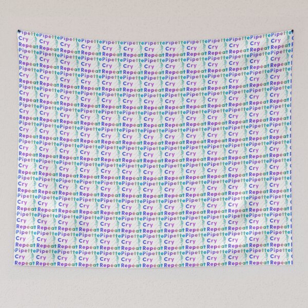 Item preview, PCR Pipette Cry Repeat Colorful Rainbow Glitter Sparkle Micropipette designed and sold by labstud.