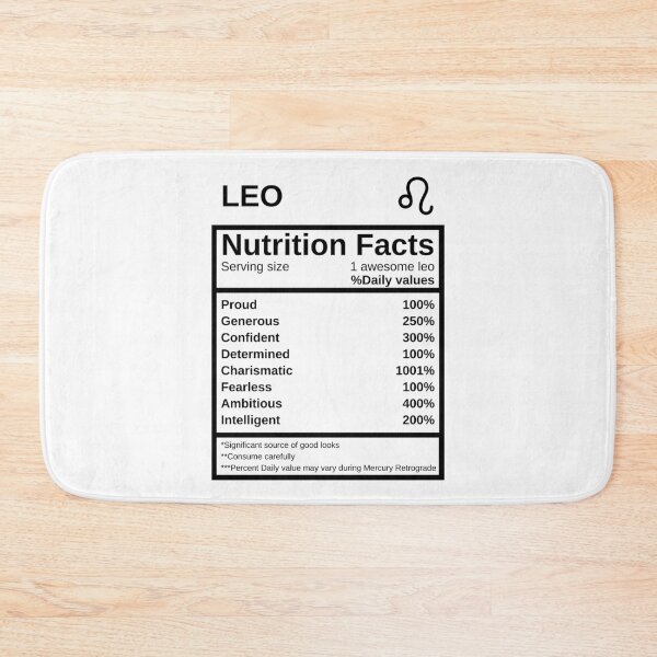 Item preview, Leo Nutrition Facts designed and sold by lolora.