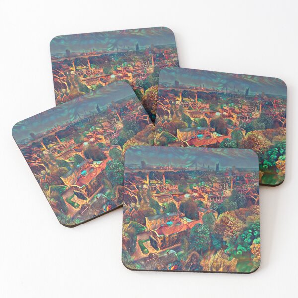 Item preview, Fantasy city abstraction designed and sold by blackhalt.