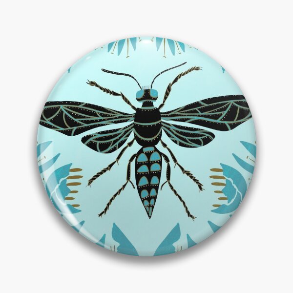 Artikelvorschau, Flying Garden Insect Moderne Volkskunst entworfen und verkauft von Nugget Of Happiness.