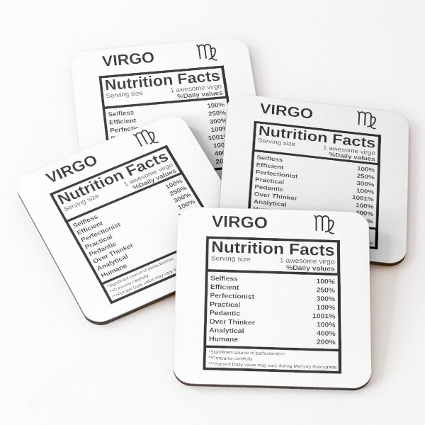 Item preview, Virgo Nutrition Facts designed and sold by lolora.
