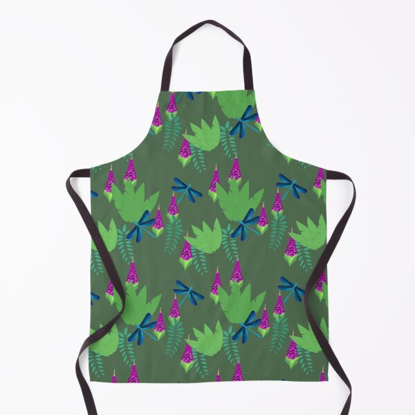 Item preview, Dragonflies and Fox gloves by Bear and Goose designed and sold by bearandgoose.