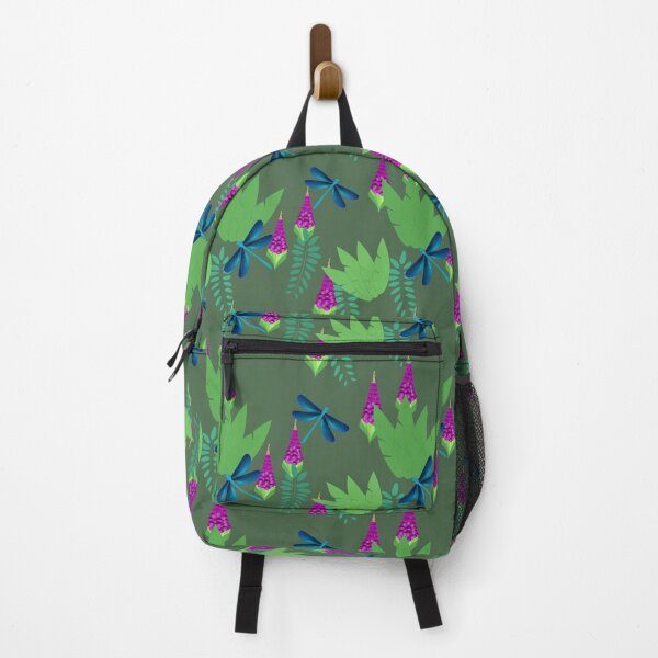 Item preview, Dragonflies and Fox gloves by Bear and Goose designed and sold by bearandgoose.
