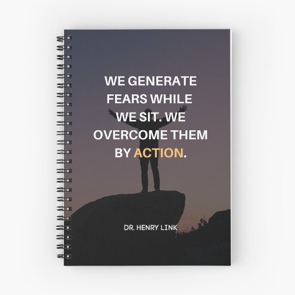 Item preview, Overcome The Fears - Inspirational Quote by Dr. Henry Link designed and sold by LifeOnWords.