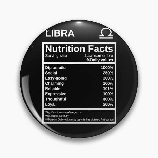 Item preview, Libra Nutrition Facts designed and sold by lolora.