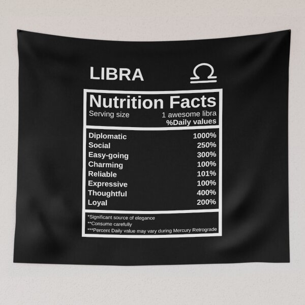 Item preview, Libra Nutrition Facts designed and sold by lolora.