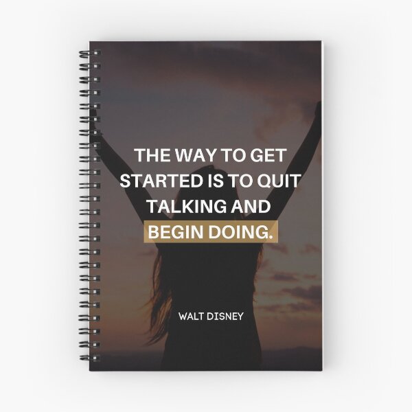 Item preview, Way To Get Started - Inspirational Quote By Walt Disney designed and sold by LifeOnWords.