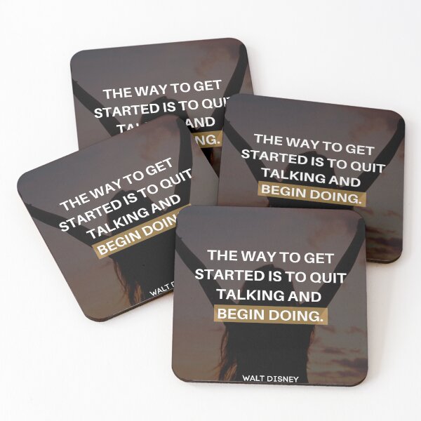 Item preview, Way To Get Started - Inspirational Quote By Walt Disney designed and sold by LifeOnWords.