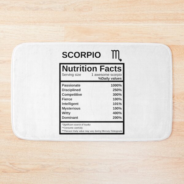 Item preview, Scorpio Nutrition Facts designed and sold by lolora.
