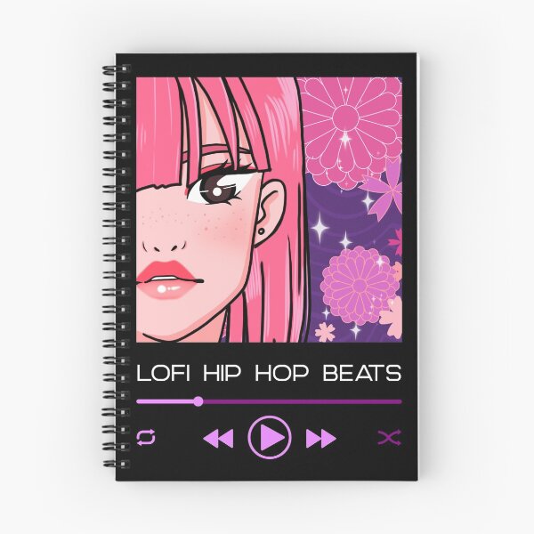 Item preview, Lofi Music Player Cute Girl Japan Retro Pink Flower designed and sold by jacks-tees.