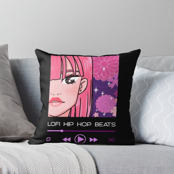 Item preview, Lofi Music Player Cute Girl Japan Retro Pink Flower designed and sold by jacks-tees.