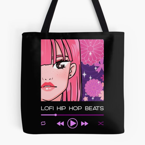 Item preview, Lofi Music Player Cute Girl Japan Retro Pink Flower designed and sold by jacks-tees.