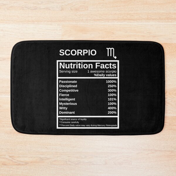 Item preview, Scorpio Nutrition Facts designed and sold by lolora.