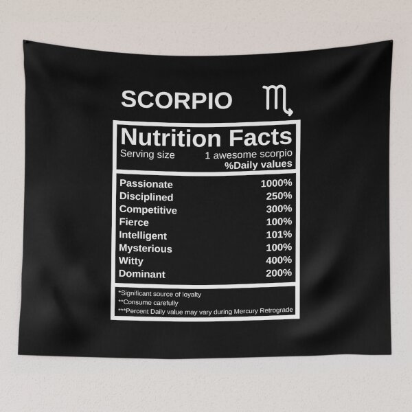Item preview, Scorpio Nutrition Facts designed and sold by lolora.