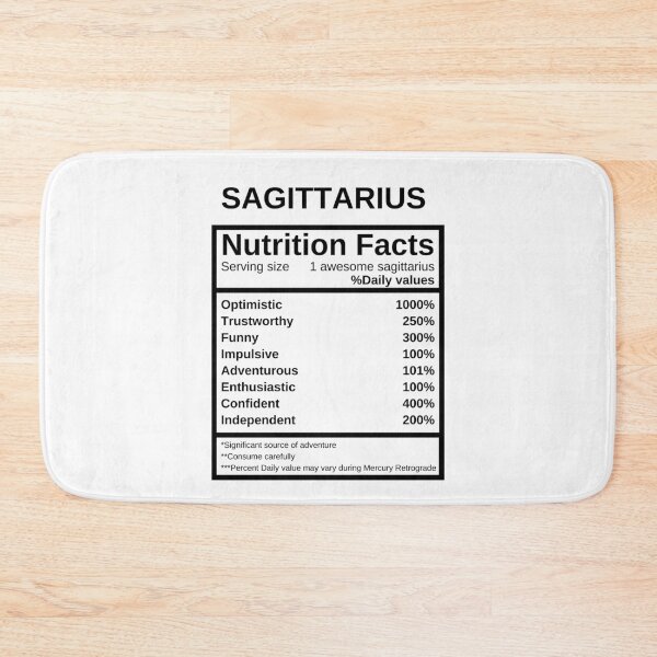 Item preview, Sagittarius Nutrition Facts designed and sold by lolora.
