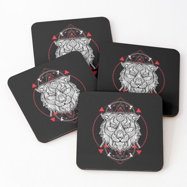 Item preview, Geometric Lion Pattern designed and sold by VibrantGifts.