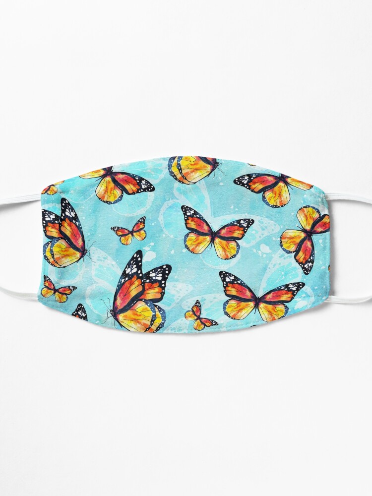 Alternate view of Butterflies pattern 8 Mask