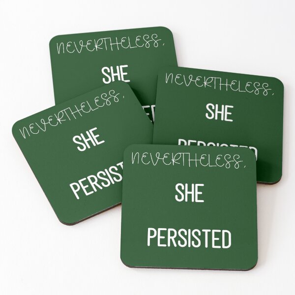 Item preview, Nevertheless She Persisted Persistence, Brave, Courageous Women, T-shirt, Mug, Wall Art, Bottle, Hoodie, & More designed and sold by littlebluehouse.