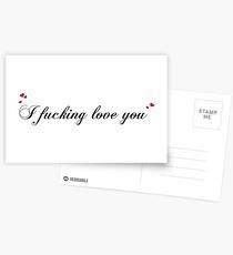 I fucking love you Postcards