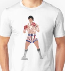 Rocky Balboa From Rocky Typography Quote Design Unisex T-Shirt