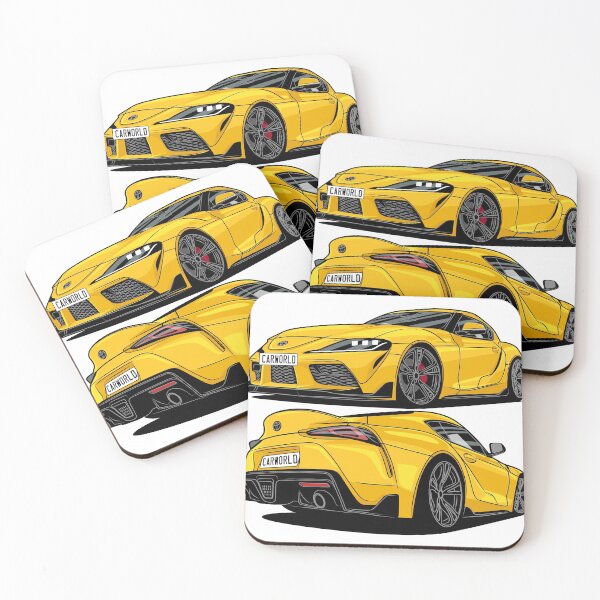 Item preview, Toyota Supra A90 Nitro Yellow Front & Rear designed and sold by CarWorld.